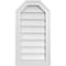 Ekena Millwork Octagonal Top Surface Mount PVC Gable Vent w/ 2"W x 1-1/2"P Brickmould Frame, 14"W x 26"H GVPOT14X2602SN - alternate 1